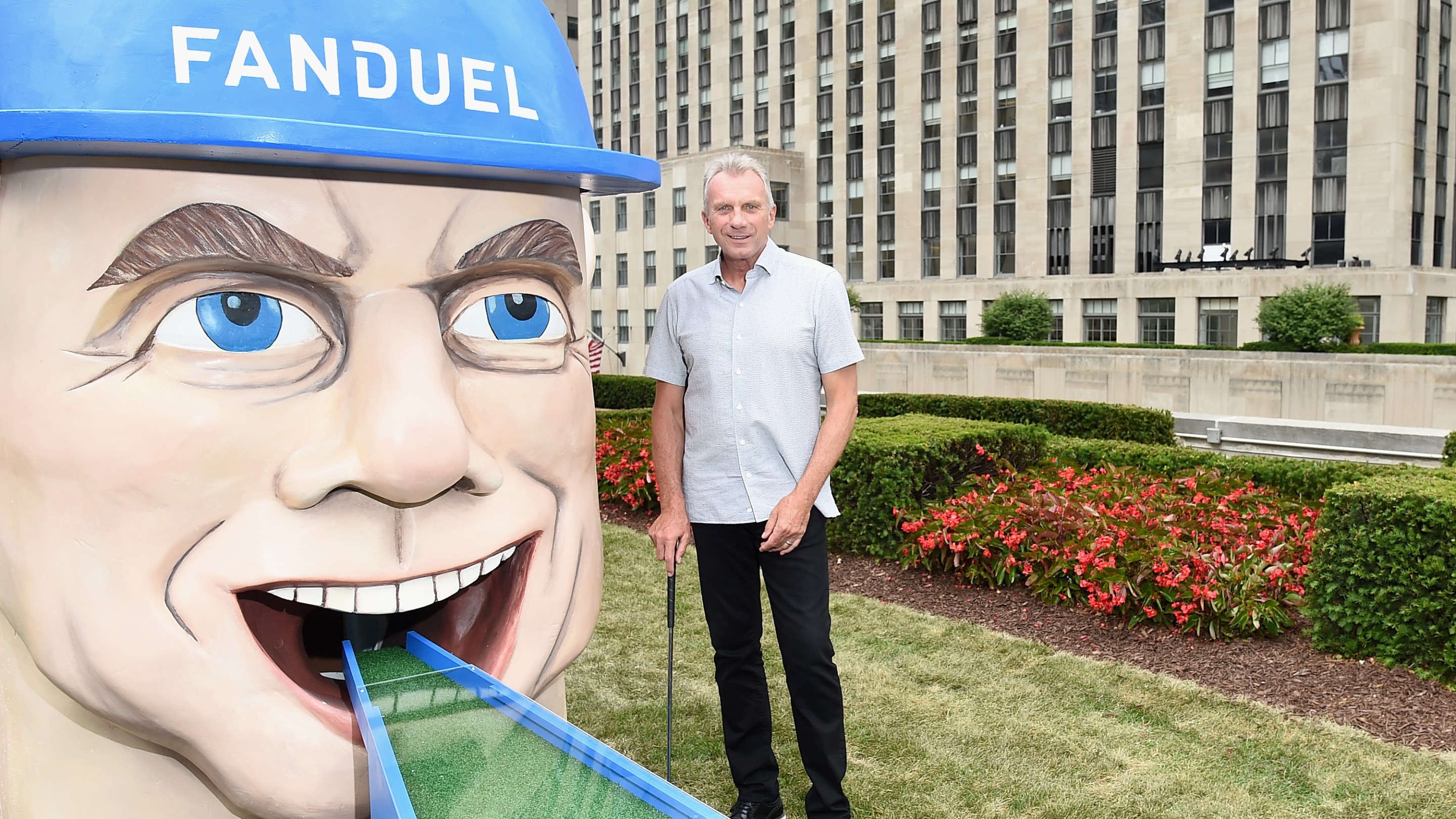Joe Montana attends the FanDuel Fantasy Golf Classic on July 11, 2017 in New York City.